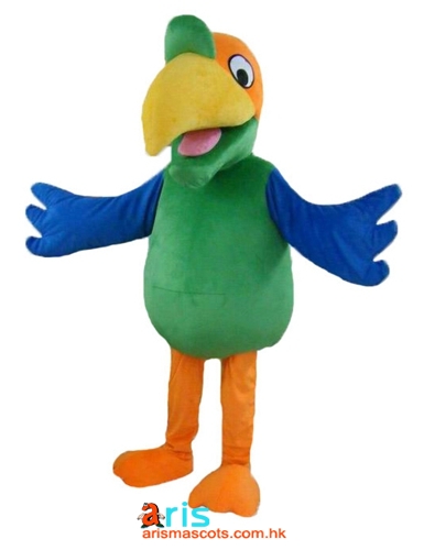 Adult Size Colorful Parrot Mascot Costume FUll Body Plush Suit Fur ...