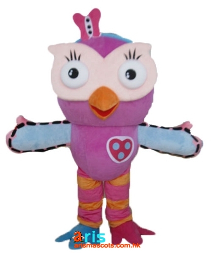 Adult Fancy Hootabelle Owl Mascot Costume Cartoon Mascot Character ...