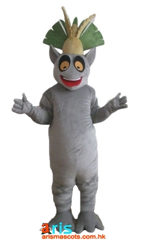 Adult Fancy Madagascar King Julian Mascot Costume Cartoon Character adult-fancy-madagascar-king-julian-mascot-costume-cartoon-character