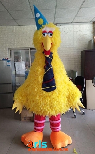 Adult Fancy Sesame Street Big Bird Mascot Costume Cartoon Character ...