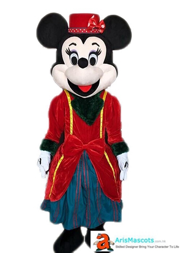 Adult Fancy Minnie Mouse Mascot Costume Cartoon Character Mascot ...