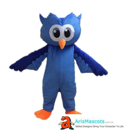 Adult Size Fancy Blue Owl mascot costume Buy Mascots Online Custom ...