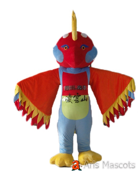 Rainbow Color Parrot Costume Adult Mascot Outfit for Sale, Bird Mascots ...