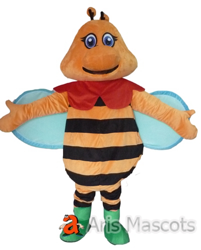 Lovely Honey Bee Adult Costume Full Body Mascot for Brands Marketing ...