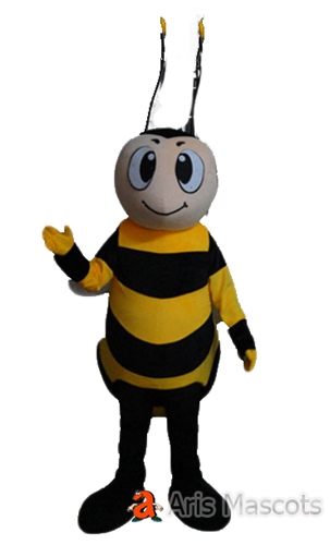 Insects Mascots Costumes Honey Bee Costume with Purple Wing for Adults ...