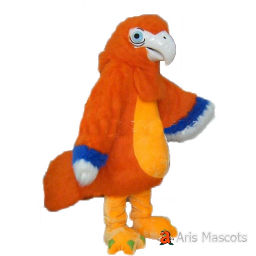 Mascot Parrot Costume for Brands Full Body Adult Size Suit Long Plush ...