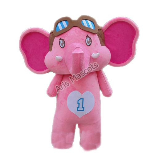 Giant Pink Elephant Mascot Costume Professional High Quality Animal ...