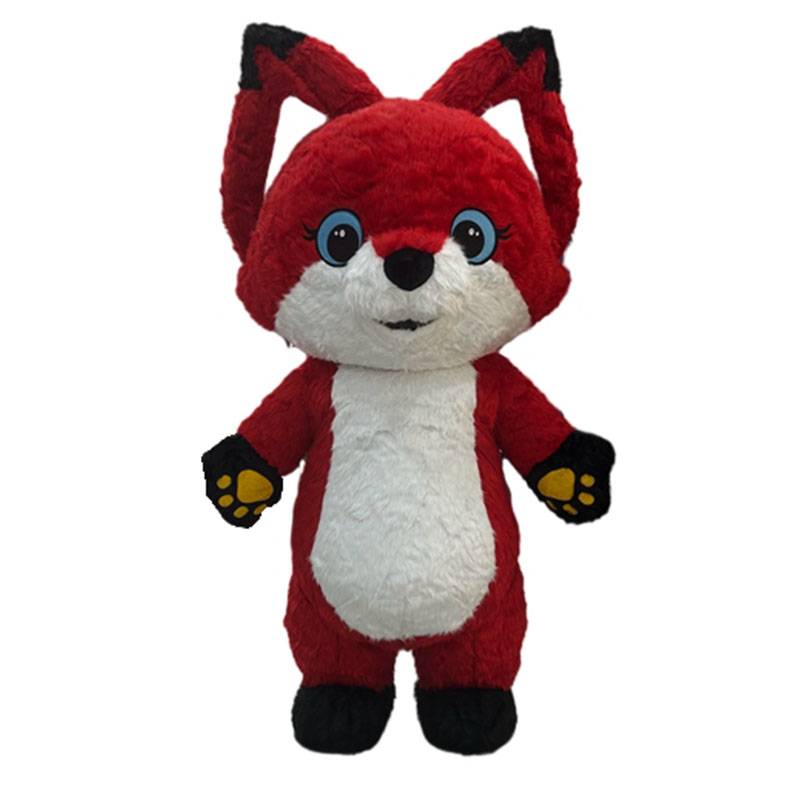 Adult Fox Inflatable Costume Full Body Furry Blow Up Mascot Suit for ...