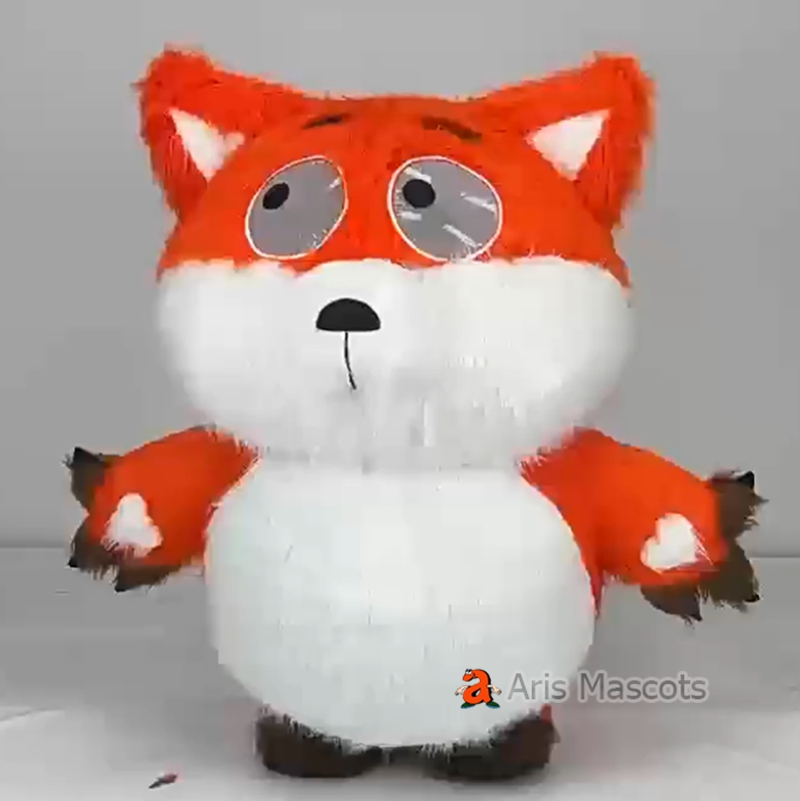 Adult Inflatable Fox Costume Furry Blow Up Fox Suit for Entertainments